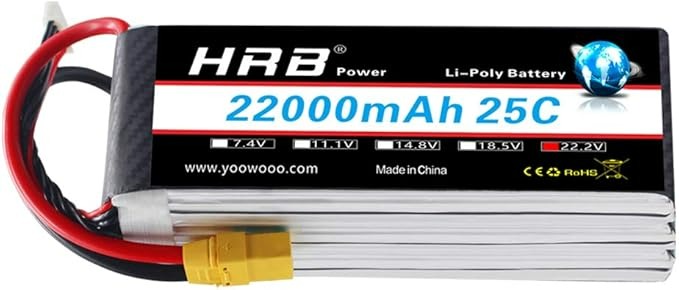 Hrb 22000mah 25c 6s 22.2v xt90 lipo battery at Best Price | Indian