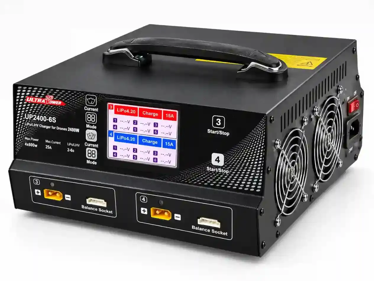 ULTRA POWER 2400-6S 4X600W 25A 2-6S Battery UAV Drone Charger