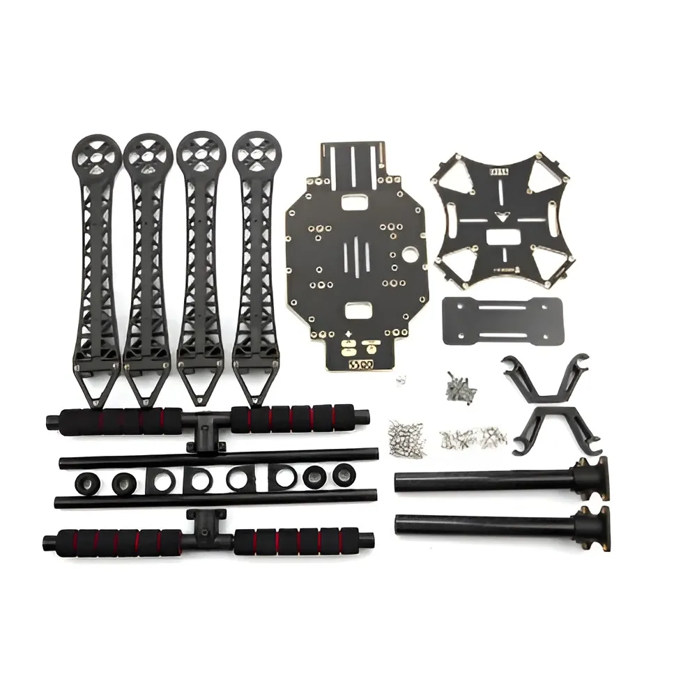 s500-quadcopter-drone-frame-black-arm-with-black-carbon-fiber-landing-gear-pcb-version