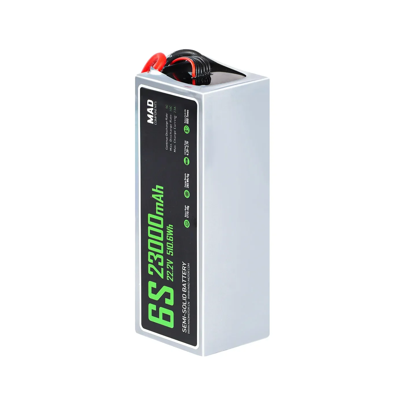mad-23000mah-5c-222v-6s1p-high-power-density-light-weight-drone-semi-solid-state-lithium-battery