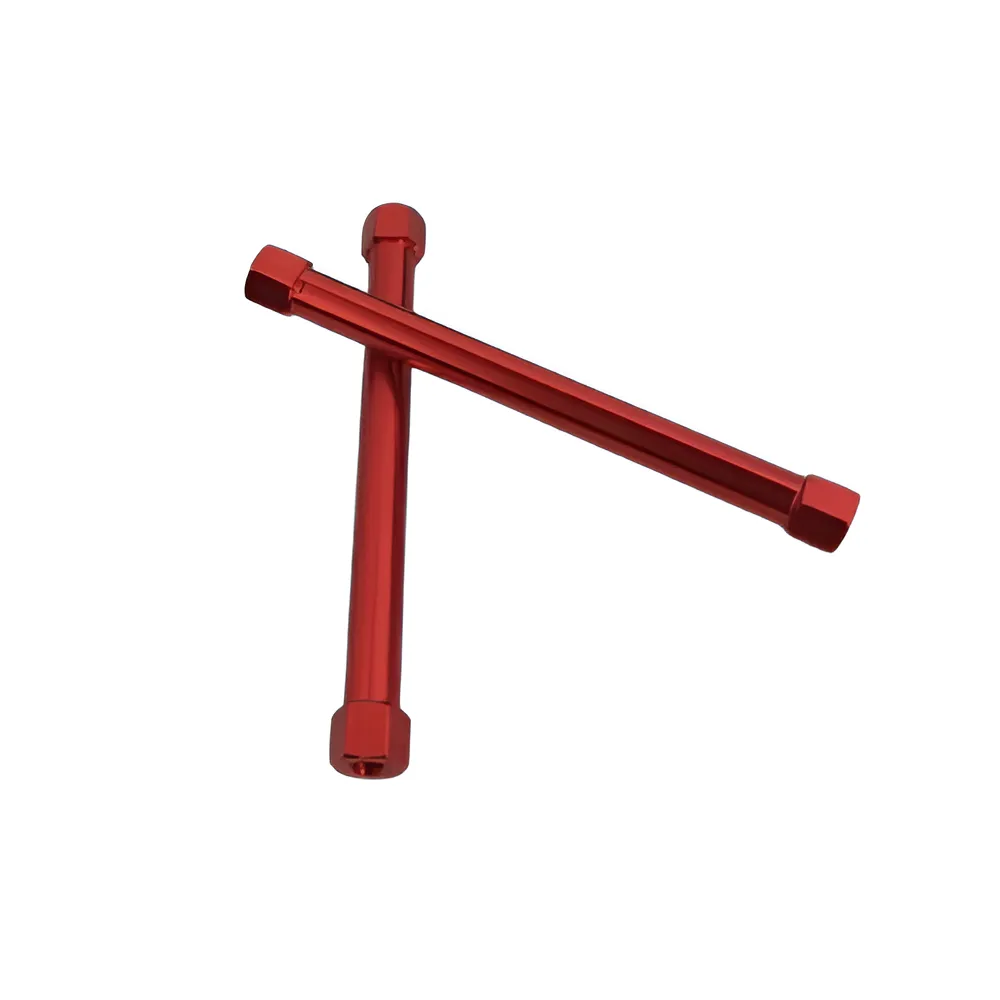 irs-m365-mm-d6-red-hexagonal-aluminium-standoff-spacer-column-for-drone-and-uavpack-of-5