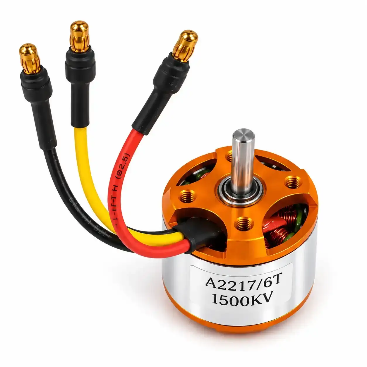A2217 6T 1500KV BLDC Brushless DC Motor for Marine RC Boat with Soldered Connector