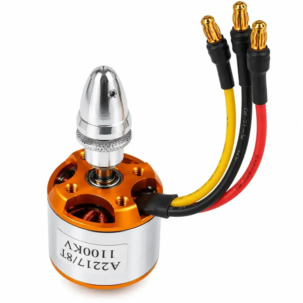 A2217 8T 1100 KV BLDC Brushless DC Motor for Marine RC Boat with Soldered Connector 