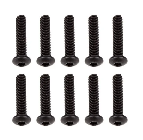 m316-grade-round-head-hex-socket-head-cap-screws-carban-steel-black-pack-of-10pcs