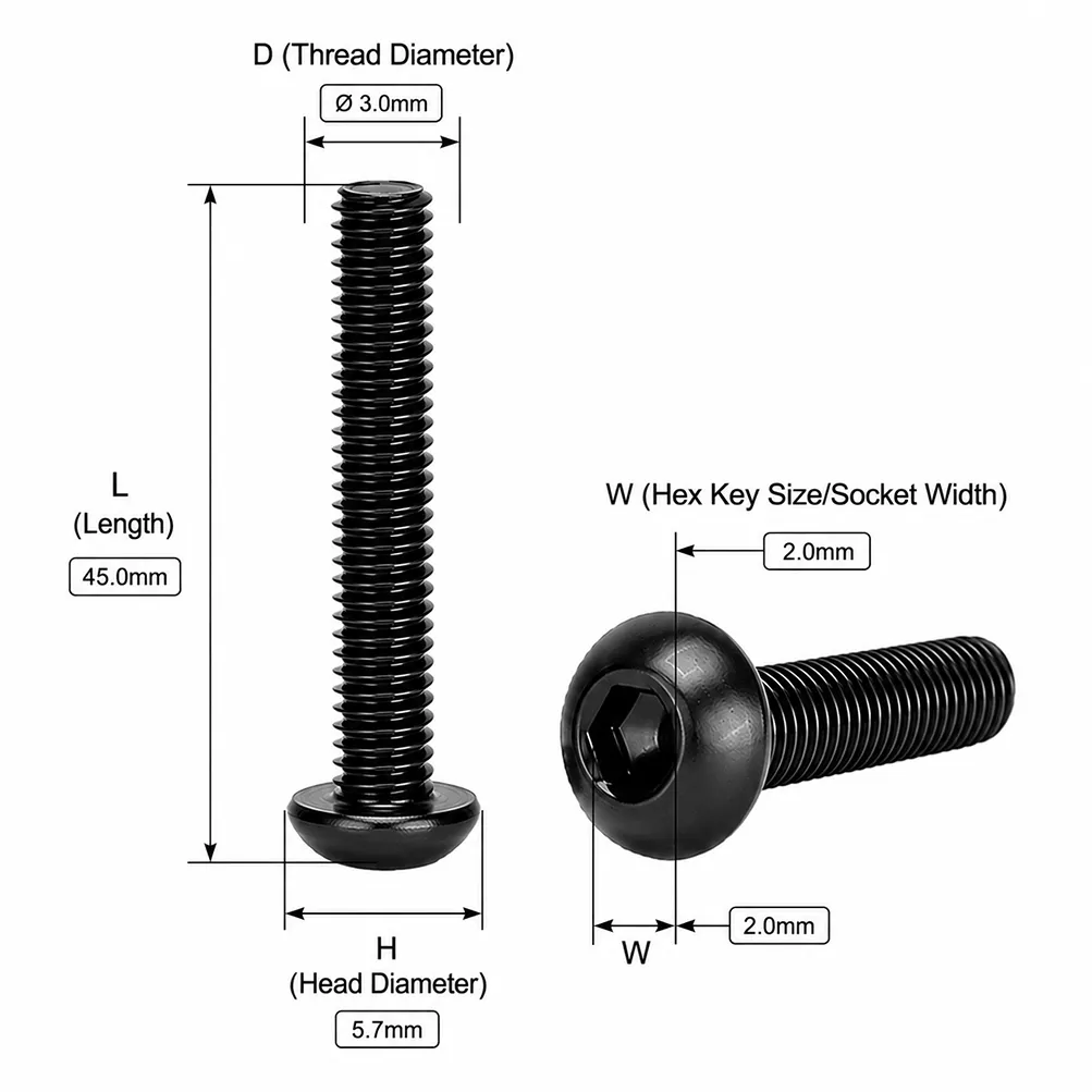 m345-grade-round-head-hex-socket-head-cap-screws-carban-steel-black-pack-of-10pcs