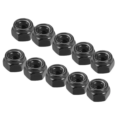 m3-mm-black-304-nylon-nut-stainless-steel-anti-loosening-nut-screw-cap-pack-of-10pcs