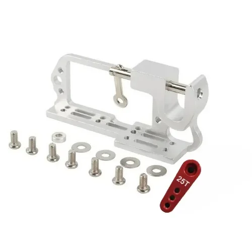 Servo Parabolic Single Switch Aerial Vehicle Throw Device (Silver)
